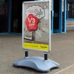 Sightmaster Clipframe Pavement Sign