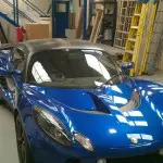 Carbon roof and headlight detail