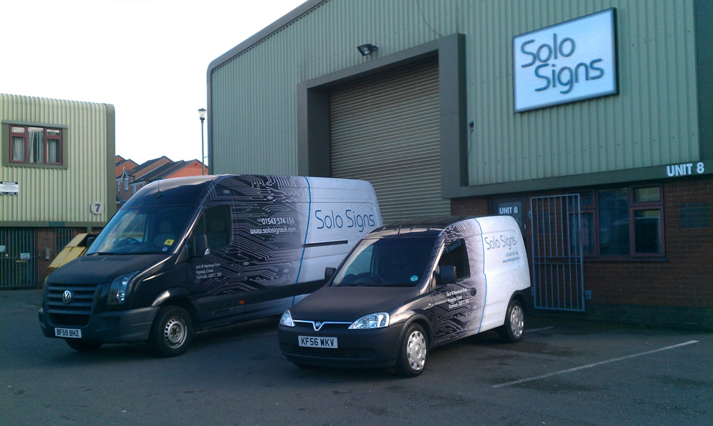 Fully wrapped vans